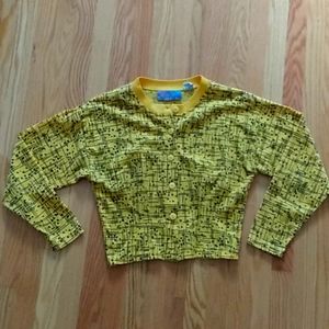 Vintage button up crop top